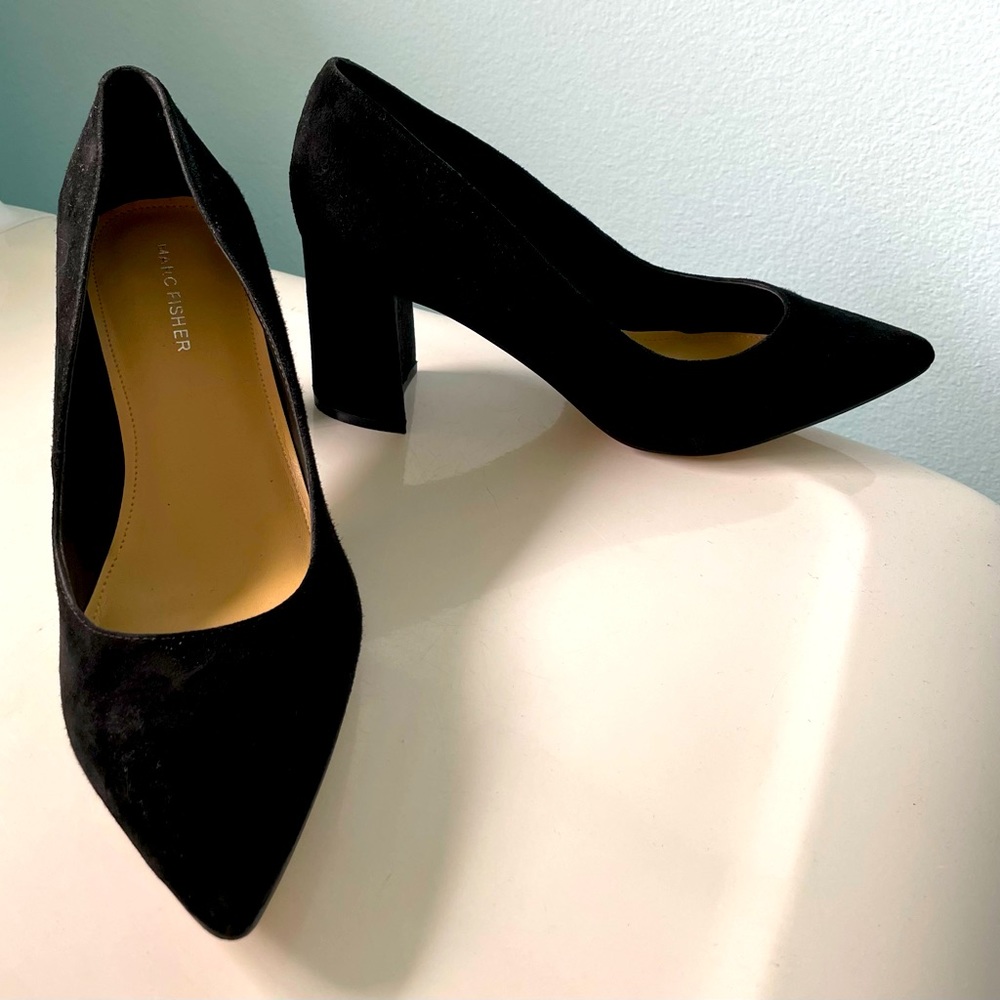 Marc Fisher US sz 8M suede learher pumps